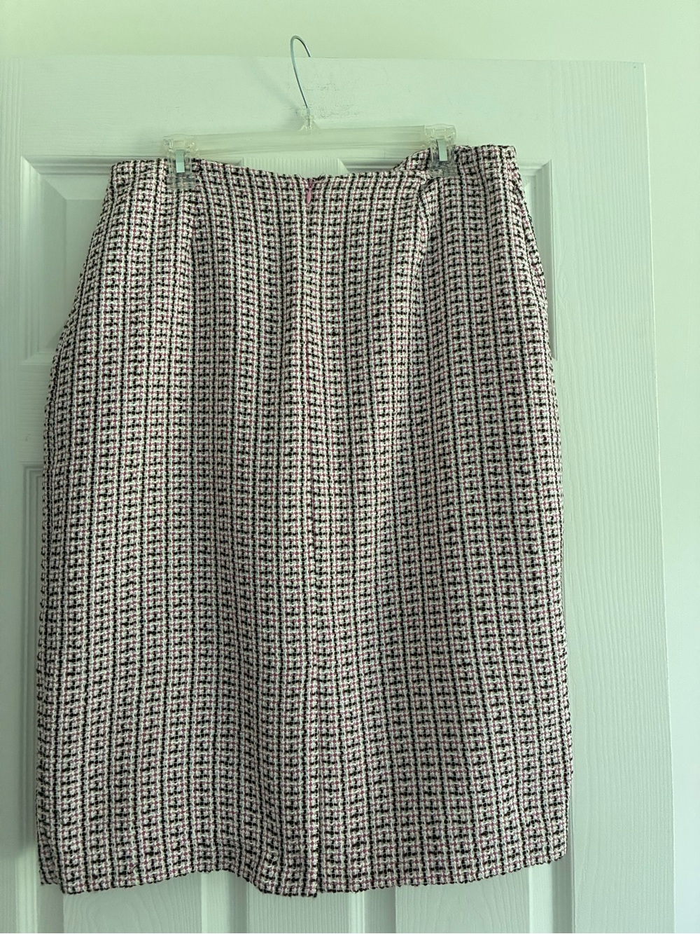 JSC Pink and Black Tweed Skirt Suit Set Size 14 - Picture 8 of 9